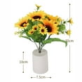 thumbnail image 3 of Flower Table Lamp, Sunflower Desk LED Night Lights,Battery Operated Artificial Flowers with Vase Table Centerpieces for Home Living Room Birthday Holiday Party Wedding Decoration, 3 of 6