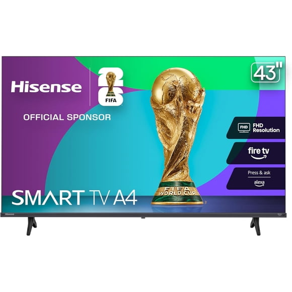 Hisense 43" A4NF Series 1080P FHD LED Smart TV with DTS Sound, Wi-Fi, Bluetooth, Google TV & Voice Remote Control - Open Box
