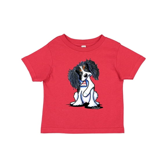 Inktastic Tri Color King Charles Spaniel Boys or Girls Toddler T-Shirt