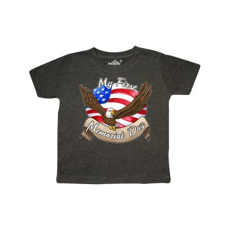 

Inktastic My First Memorial Day- Bald Eagle Gift Toddler Boy or Toddler Girl T-Shirt