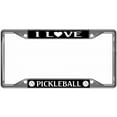 thumbnail image 1 of Cadre de Plaque d'Immatriculation Chrome "I Love Pickleball Every State", 1 of 1