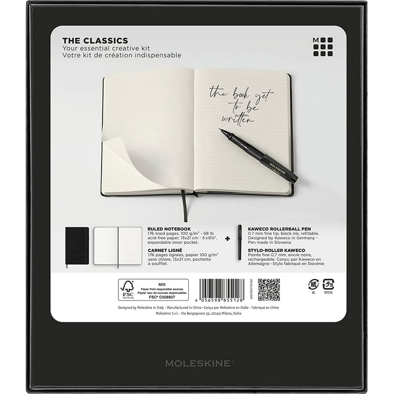 Moleskine The Classics Notebook and Pen Set 