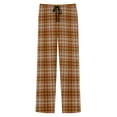 thumbnail image 7 of Txeol Plaid Pajama Pants for Men Straight Leg Lounge Pants Cotton Comfy Pj Bottoms with Pockets Sleepwear Christmas Gifts,Khaki,XXL, 7 of 7
