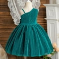 thumbnail image 4 of GYRATEDREAM Toddler Girls' Special Occasion Dresses Kids Sparkling Sequin One-Shoulder Party Dress Flower Girl Dress Princess Dresses Pageant Gown for 3-7Y, 4 of 11