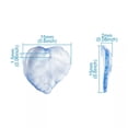 thumbnail image 2 of U8MO 100pcs Acrylic Leaf Pendants Blue Dangle Charms Earring Necklace Making 15x15mm, 2 of 8