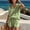 Light Green, variant on Morttic Women's Casual V-Neck Short Sleeve Top & Drawstring Shorts 2 Piece Set – Solid Color Summer Lounge & Vacation Outfit Yellow,S
