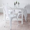 thumbnail image 4 of Heavenly Collection White Metal Dining Chairs, 4 of 8