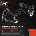 thumbnail image 3 of A-Premium 8Pcs Front Suspension Kit Upper Control Arm Ball Joint Tie Rod End Compatible with Ford Explorer Mercury Mountaineer 2002-2003 4.0L, 3 of 9