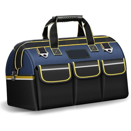 

Electrician Bag Portable Tool Bag Anti Slip Bottom Oxford Cloth Large Capacity Thickened for Repair Work (Large)
