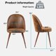 thumbnail image 5 of HOMYLIN Juego de 2 Sillas, Vintage Sillas Suede para Comedor cocina Sala Salón,Marron, 5 of 5