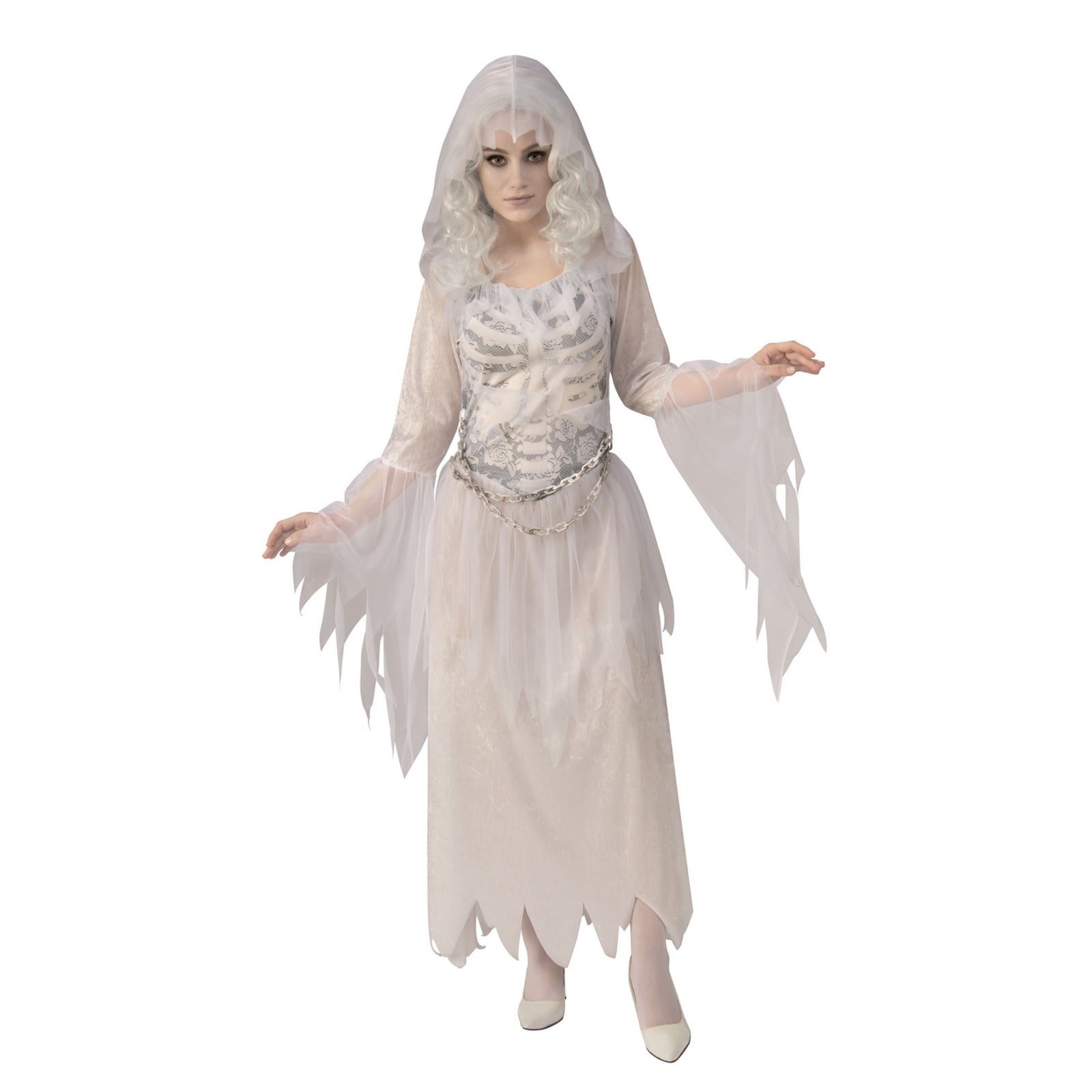 Halloween Ghostly Woman Adult Costume - Walmart.com