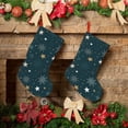 thumbnail image 6 of Lsque Christmas Snowflake Pattern 18 Inch Christmas Stockings, Festive Holiday Stocking for Christmas Decorations Holiday Decor, 6 of 8