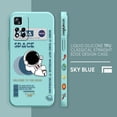 thumbnail image 3 of Case For Redmi Note 12 11 11T 11R 11E 10 9 8 7 7S PRO PLUS 4G 5G Simple Liquid silicone Case Funny Astronaut Spacewalk, 3 of 5