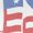 White, variant on USA Flag Graphic Design Women's T-shirt