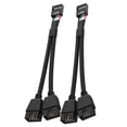 thumbnail image 5 of 2Pcs Computer Motherboard USB 2.0 9 Pin to Dual 9 Pin Extension Cable Y Splitter Audio HD Extension Cable, 5 of 5