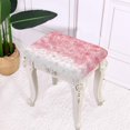 thumbnail image 3 of Xoenoiee Cherry Blossom Print Bar Stool Covers Rectangle Soft Washable Vanity Stool Cover Removable Saddle Bar Stool Slipcover with Elastic Band Home Decor, 2 Pack, 3 of 6