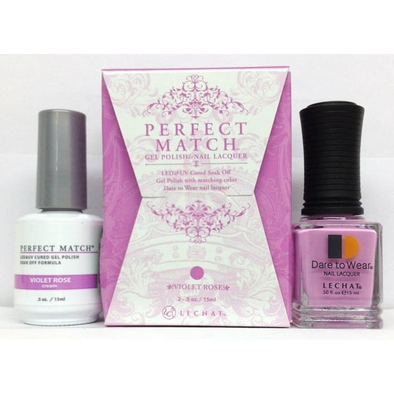 Lechat Perfect match Duo Gel  Lacquer Violet Rose PMS228