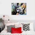 thumbnail image 5 of Nawypu Pop Art - Rhino Canvas Wall Art Print, Rhinoceros Artwork, 5 of 5