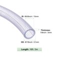 thumbnail image 3 of Uxcell 5/8" ID x 7/8" OD Tubo, 10 pies de manguera flexible trenzada clara de alta presión para agua, aceite, líneas de aire de dispensación, 3 of 7