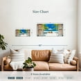 thumbnail image 3 of Elephant Stock Window To Maldives Shore Wall Art - Horizontal Multi Panel Canvas - Living Room Wall Decor - Beach Multi Panel - Brown And Blue Decor - 39" x 18", 3 of 4