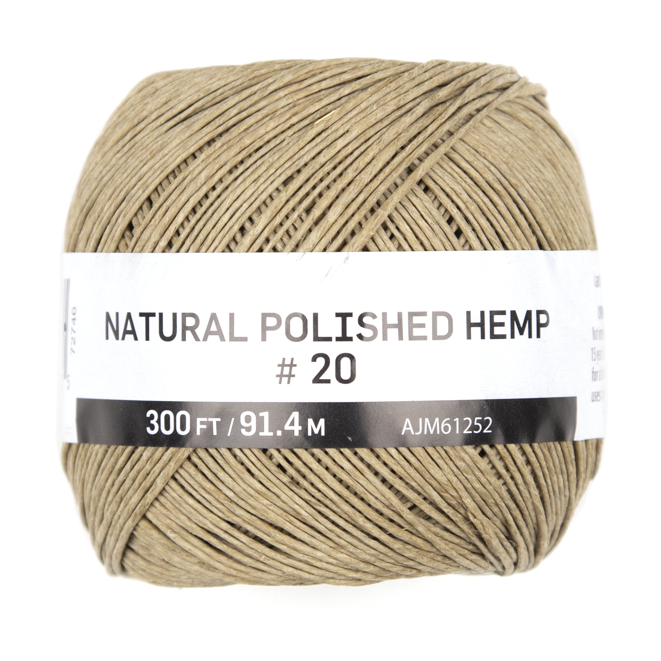 Cousin DIY Natural Polished Hemp Cord - Each