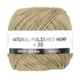 thumbnail image 2 of Cousin DIY 20lb Polished Thin Hemp Twine, Natural Brown, 300ft Roll, 2 of 11