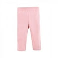 thumbnail image 4 of Hudson Baby Infant Girl Quilted Cotton Dress and Leggings, Blush Rose, 3-6 Months, 4 of 4