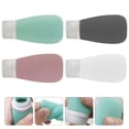 thumbnail image 3 of 4pcs Portable Travel Lotion Bottle Silicone Shampoo Storage Bottle(Random Color), 3 of 7