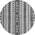 thumbnail image 1 of Ahgly Company Indoor Round Abstract Gray Modern Area Rugs, 5' Round, 1 of 4