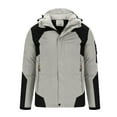 thumbnail image 4 of Miluxas Men's Mountain Ski Jacket Waterproof Winter Coat Warm Snowboarding Jacket Snow Windbreaker Hooded for Hiking Beige, 4 of 8