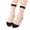 A-Black146, variant on Yuanlong Womens Sheer Mesh Socks Ruffle Floral Print Crew Socks Thin Breathable Comfy Casual Fancy Elegant Socks