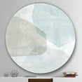 thumbnail image 3 of Designart 'Grey and White Collage I' Geometric Metal Circle Wall Art, 3 of 3