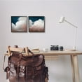 thumbnail image 3 of Stupell Indtries Flullfy Clouds Deep Blue Sky Landscape Stormy Day,17 x 17,Design by Haxton, 3 of 5