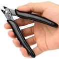 thumbnail image 4 of HLONK 2 Pack 5 Inch Wire Cutters Micro Flush Cutter Zip Tie Cutters Precision Wire Clippers Hobby Snips Small Side Cutting Pliers for Jewelry Making  Electronics, 4 of 15
