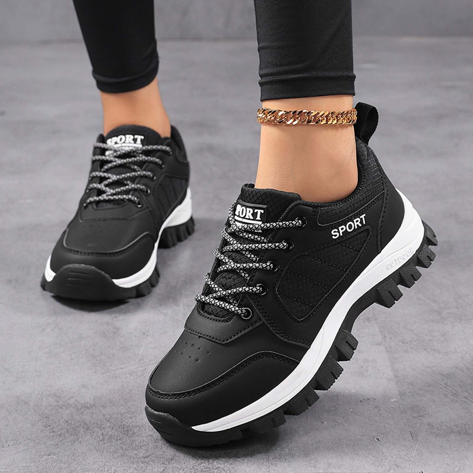 Women's Walking Shoes Waterproof Hiking Shoes on Orthopedic Sneakers Outdoor Non Shoes Casual Trail Shoes