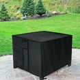 thumbnail image 6 of POMER Fire Pit Cover,Square Waterproof Firepit Cover for Outdoor Fire Table,Black - 30x30x25inch, 6 of 7