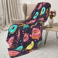 thumbnail image 3 of Gaeub Donuts1 Print Flannel Throw Blanket, Home Fleece Throw Blanket for Couch or Bed,Decorative Blankets,Lightweight Fuzzy Flannel Blanket-60"x50", 3 of 6