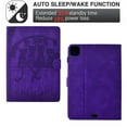 thumbnail image 2 of Dteck Case for iPad Pro 11” 1st/2nd/3rd/4th Gen (2018/2020/2021/2022) & iPad Air 4/Air 5 10.9", Embossed Stand with Multiple Viewing Angles Stand PU Leather Back Cover, Purple, 2 of 6