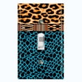 thumbnail image 1 of Metal Light Switch Plate Cover African Safari Animal Print Tribal Art Pattern SFR047, 1 of 13