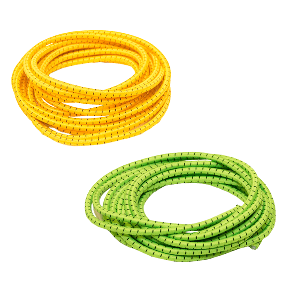 Elastic No Tie Shoelaces for Adults and Children (2-Pack) (47" with Locking System, Orange & Green)