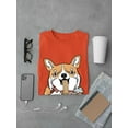 thumbnail image 3 of Corgi Eating Ramen T-Shirt Men -Image by Shutterstock, Male Medium, 3 of 4