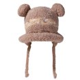 thumbnail image 1 of Gorro peruano de invierno para mujer, con orejeras, gorro de esquí y nieve de sherpa, forro polar de punto, bonito gorro de punto, 1 of 5