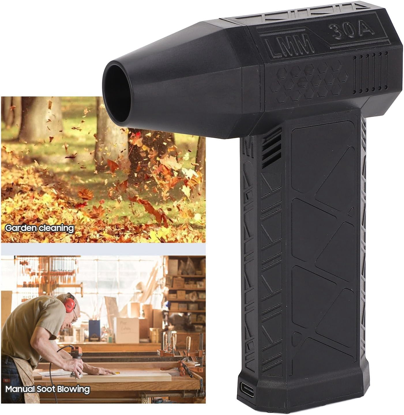 Electric Air Duster, Jet Dry Blower, Cordless, Rechargeable, Portable For Various Scenarios Such As Outdoor, Car, Computer Keyboards, And Pet Hair Cleaning(Black)