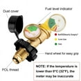 thumbnail image 4 of Universal Propane Tank Adapter with Gauge Converts QCC1/Type 1 Propane Tank Gauge Level Indicator for RV Campe, Cylinder, 4 of 7