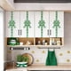 thumbnail image 1 of St. Patrick's Day Bow Decoration For Kitchen Cabinet Doors Green Four Leaf Clovers Bow, 1 of 8