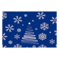 thumbnail image 5 of Ensemble de 4 Napperons Festifs de Noël, Napperons Rouges de Noël avec Design de Pin Vert et Flocon de Neige, Napperons de Cuisine pour Fêtes Saisonnières Intérieures Extérieures, 5 of 5