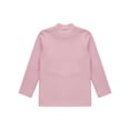 thumbnail image 4 of iEFiEL Kids Girls Warm Ribbed Thermal Underwear Tops Mock Neck Long Sleeve Undershirt Pink 15-16, 4 of 5