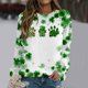 thumbnail image 5 of Xuyuer Women's Round Neck St. Patrick's Day Printed Long Sleeve Shirts Sweatshirt - Festive Holiday Graphic Pullover Top for Seasonal Parties, Gift Exchanges and Cozy Spring Summer Wear, 5 of 5