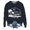 A-Navy2992, variant on Wxolcjlv Women's Island Text Print Sweatshirt Crew Neck Cut Sweatshirts