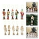 thumbnail image 5 of Soldado cascanueces pequeño de madera de 12,5 cm, juguete artesanal de nogal, regalo de Navidad Oro blanco, 5 of 9